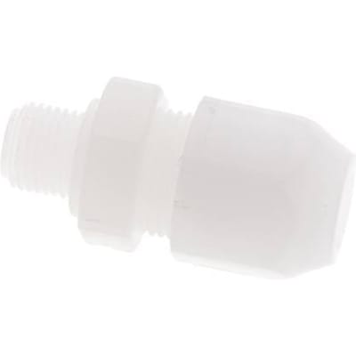 6x8mm & G1/8'' PVDF rechte slangkoppeling met buitendraad 10bar/145psi
