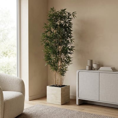 Florafy Kunstplant Bamboe 210cm - Kunstplanten voor binnen - Onderhoudsvrij