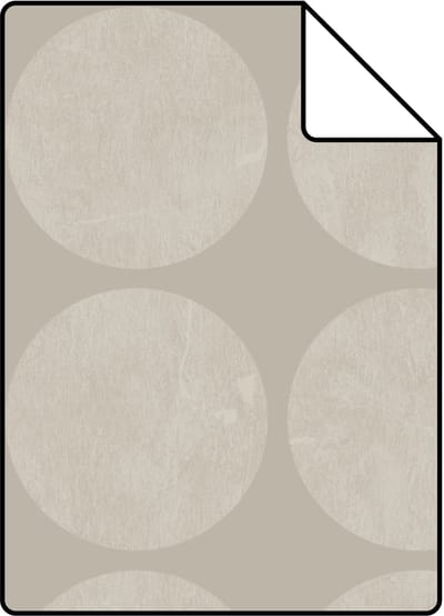 Proefstaal Origin Wallcoverings behang grote verweerde bollen warm zilver - 26,5 x 21 cm - 347607-S