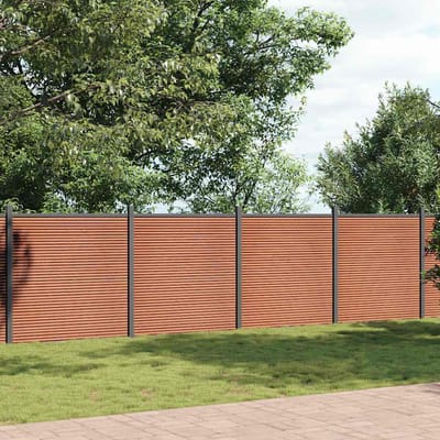 vidaXL - Schuttingpaneel - 699x186 - cm - HKC - bruin