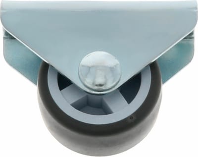 AMIG bokwiel/transportwiel - D25mm - rubber - 40kg draagvermogen - grijs