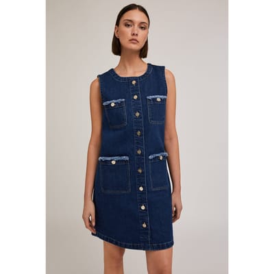 Motivi Denim Chemisier Dress Blue Size: 32 | Shirt Dresses Outlet | Dames | Blauw