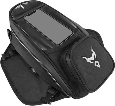 Motorfiets tanktas - Reistas motor - Veilig spullen meenemen - Touchscreen telefoonvak - 55 Liter capaciteit - Grijs