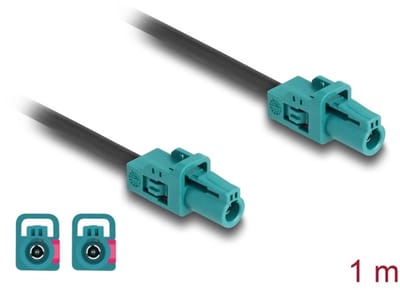 Delock Cable Mini FAKRA Z jack single to Mini FAKRA Z jack single A-Type