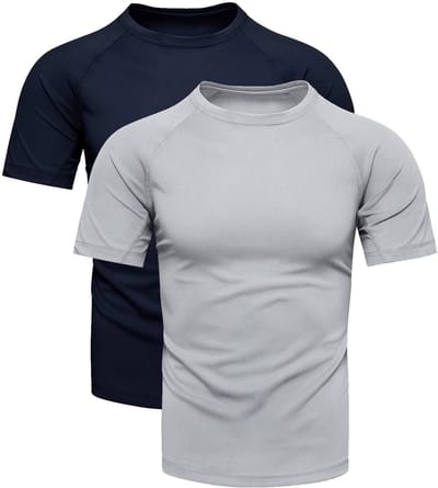 Recea - Sportshirt Dwupak - Granat en Grijs - Raglanmouwen - OEKO-TEX