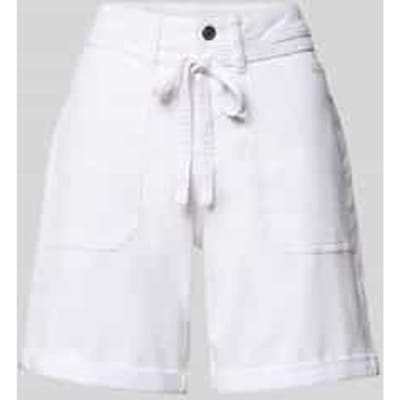 regular fit korte jeans van katoenmix