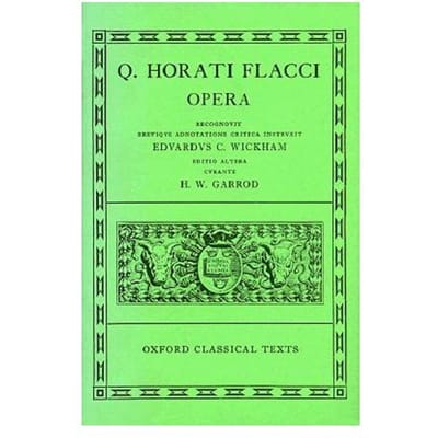 Horace Opera - H. W. Garrod
