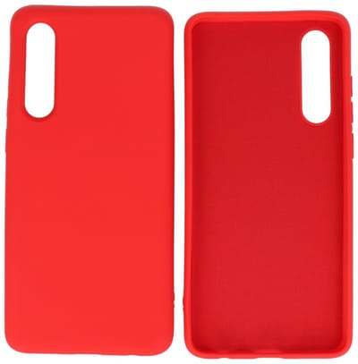 Hoesje Geschikt voor de Huawei P30 - Fashion Color Backcover Telefoonhoesje - Rood