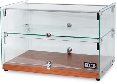 HCB® - Professionele Glazen opzet vitrine 50 liter - Horeca opzetvitrine - 11.9 kg - 2977