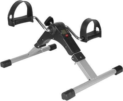 Onder Desk Fiets - Mini Hometrainer - Actief Blijven - Met LCD Scherm - 37x50x23.5cm - Zwart Wit