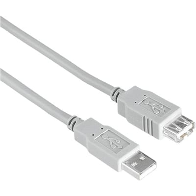 Hama 00200905 USB-kabel USB 2.0 1,5 m USB A 0,48 Gbit/s Grijs