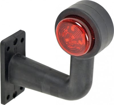 Carpoint Breedtelicht 10-30 Volt Haaks Rechts 140 Mm Rood/wit