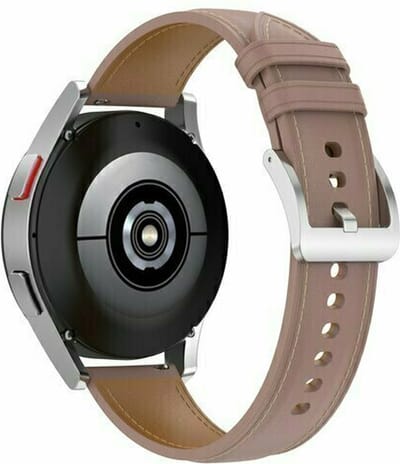 By Qubix - 22mm - Luxe leren bandje - Oudroze - geschikt voor Huawei Watch 3 / 4 / 5 (pro) - 46mm & geschikt voor Huawei Watch GT / GT 2 / GT 3 (pro) / GT 4 (pro) / GT 5 (pro) / GT 6 (pro) 46mm / Ultimate / Ultimate 2