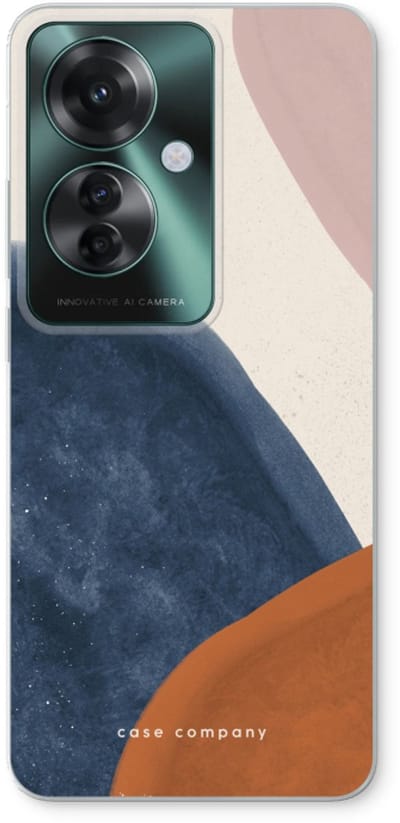 Case Company® - Hoesje geschikt voor Oppo Reno 11 F hoesje - Geo #1 - Soft Cover Telefoonhoesje - Bescherming aan alle Kanten en Schermrand