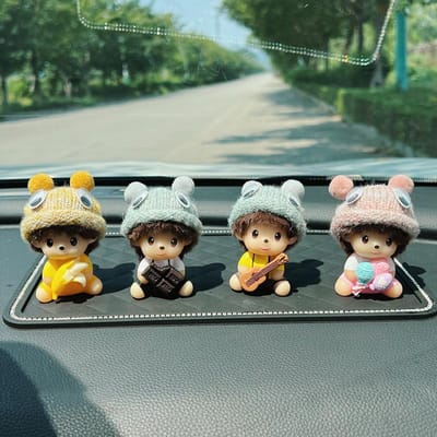 Mini Monchhichi Figuurtjes Schattige Monchchi Bureau Ornamenten Zittende Monkiki Dashboard Decoratie Figuurtje Figuur Kindercadeaus