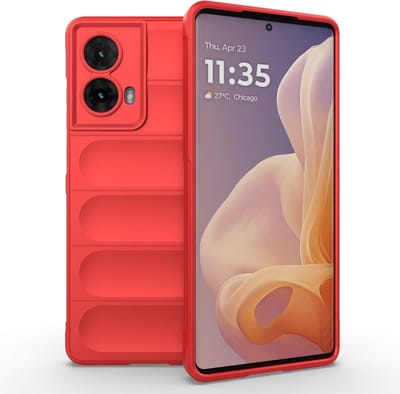 Coverup Hoesje - Geschikt voor Motorola Moto G85 Hoesje - Coverup Hands-On Rugged Back Cover - Rood