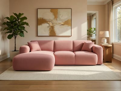 Hoekbank met slaapfunctie 274 × 143 × 85 cm – wit ribstof hoekbank met opbergruimte, uittrekbaar bed 125 × 230 cm, 4-zits lounge hoekbank met omkeerbare chaise longue – ADI XL Comfort – Bellavero
