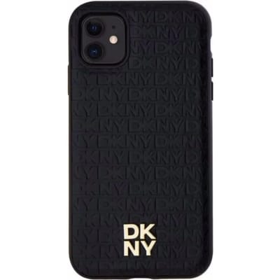 DKNY Repeat Stack Logo Back Case (MagSafe Compatible) - Geschikt voor Apple iPhone 11 (6.1") - Zwart