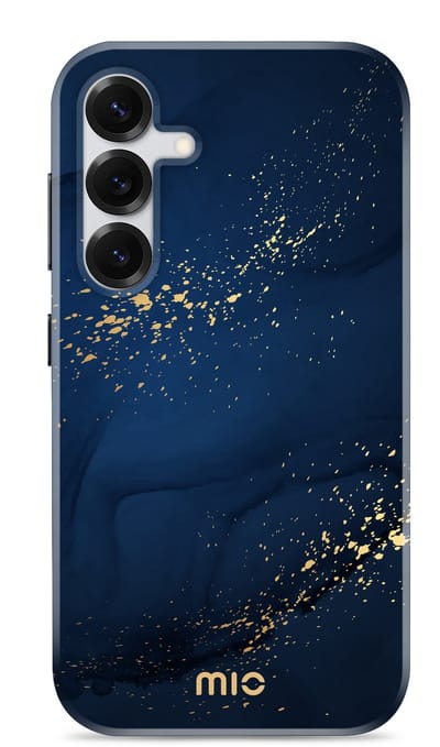 Mio by Mobilize Hoesje geschikt voor Samsung Galaxy S26 MagSafe Telefoonhoesje Hardcase | Mio by Mobilize Backcover | Geschikt voor MagSafe | Geschikt voor Draadloos Opladen met Magnetische Ring | Geschikt voor MagSafe Case - Midnight Sparkle | Blauw