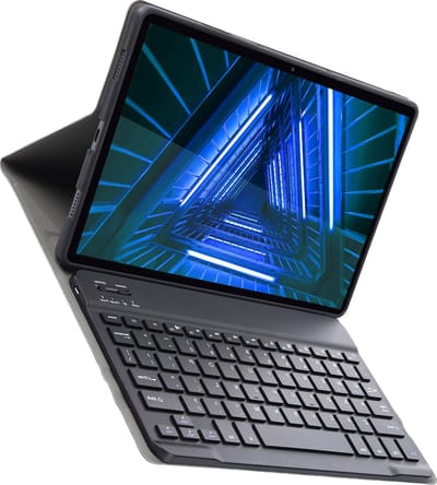 Hoes Geschikt voor Lenovo Tab M10 FHD Plus (2e / 2nd Generatie) - Toetsenbord Case - Keyboard Book Cover - Hoesje - Zwart