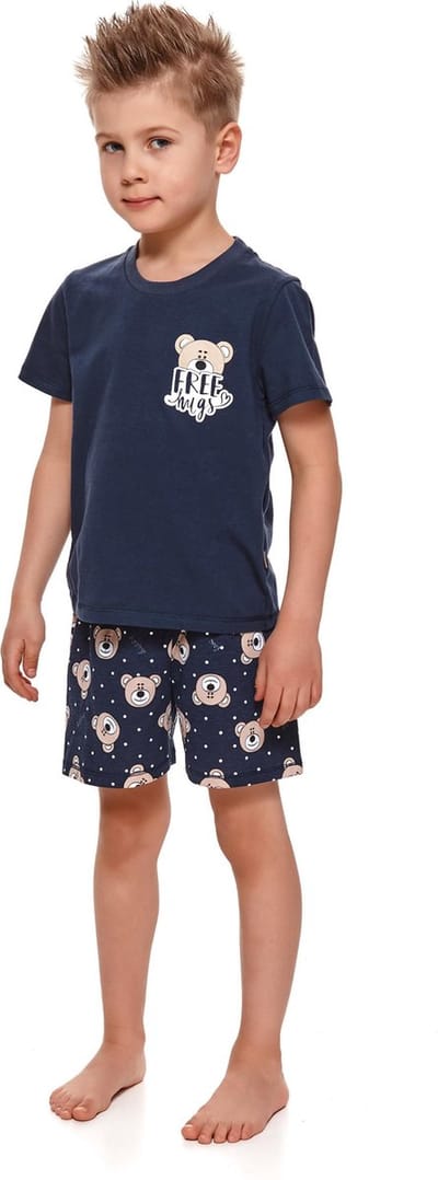 Doctor Nap Katoenen Pyama Jongens & Meisjes | Korte Mouw Korte Broek | Pyjama Jongens Meisjes | Shortama Jongens Meisjes | Bear Cosmos PDU.4268 122/128