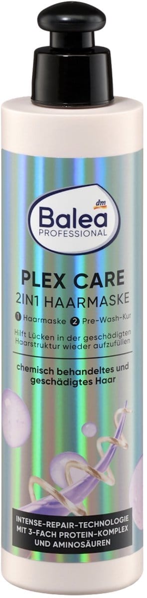 Balea PROFESSIONAL Haarmasker Plex Care 2-in-1, 250 ml