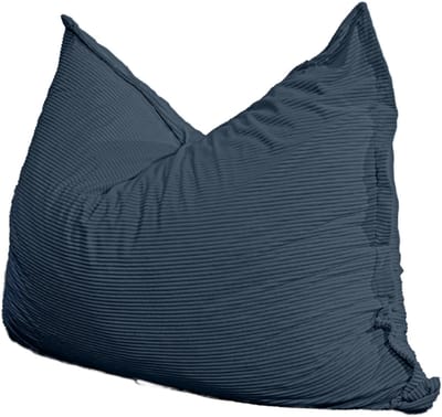 Bananair - Zitzak XXL afneembare hoes - ribfluweel - Nachtblauw - 140 x 180 cm
