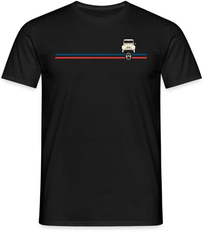 Citroën Logo Strepen 2CV Model T-Shirt Heren