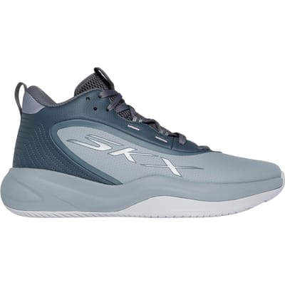 Skechers Leren basketbalschoenen voor heren (Grijs)