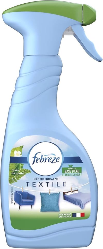 Textiel Luchtverfrisser - Geurverwijderaar Spray - Verfrist Stoffen - Elimineert Geuren Direct - 475 ml