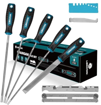 Kettingzaag Vijl Set met Ergonomische Grip - 5/32", 3/16" & 7/32" maten - Complete Slijpgereedschappen