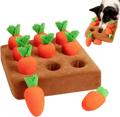 Snuffeltapijt Hond - Voederspel Puzzel - Mentale Stimulatie - Wortel Ontwerp - Basis 19.5cm