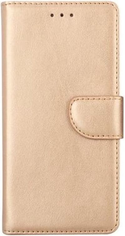 LuxeBass Hoesje geschikt voor Huawei P9 - Bookcase Goud - portemonnee hoesje - telefoonhoes - gsm hoes - telefoonhoesjes