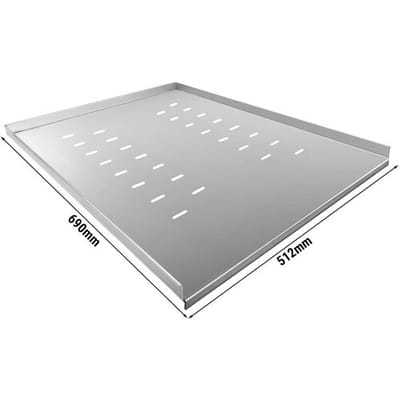 GGM Gastro Geschlossenes Tragrost - 512x690mm - passend für Eistiefkühlschrank ETKSC792DN Zilver