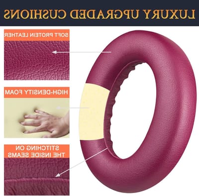 Dailygoods - SOULWIT Vervangende oorkussens voor Bose QC Ultra/New QuietComfort Ultra (2e generatie) draadloze hoofdtelefoon, earpads cushions met zachter proteïneleer, hoogwaardig geluidsisolerend schuim