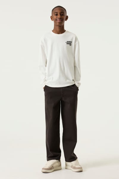 Garcia - Jongens broek - Maat 128 - Jongens - Bruin - katoen
