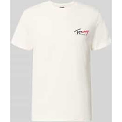 Tommy Hilfiger Slim Signature Logo T-shirt Ancient White Taglia: S | Magliette basic Outlet | Uomo | Bianco