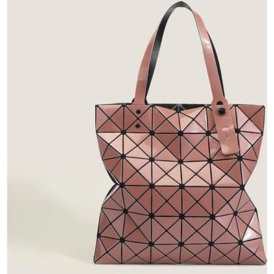 Japanse Nieuwe Niche Veelzijdige Zesvak Geometrisch Diamantvormige Modieuze Lichtgewicht Handtas Modieuze Veelzijdige Draagtas voor Dames gray