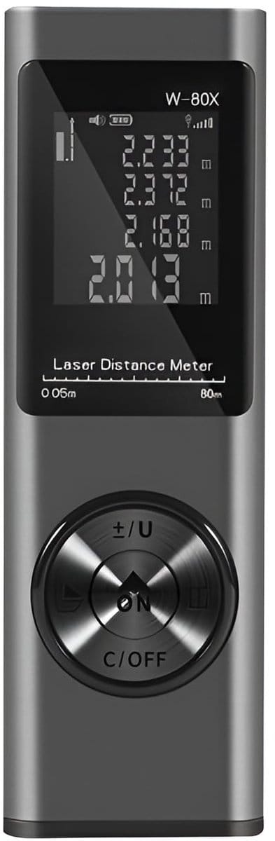 iFoulki 80m laser afstandsmeter, USB-C opladen, zeer nauwkeurige elektronische liniaal, mini draagbare infrarood afstandsmeter