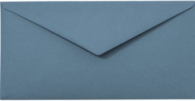 Ecologische blauwe enveloppen A4 - 110 x 220 mm - 25 stuks - NK natgelijmde - 120 gram - Materica - Netuno