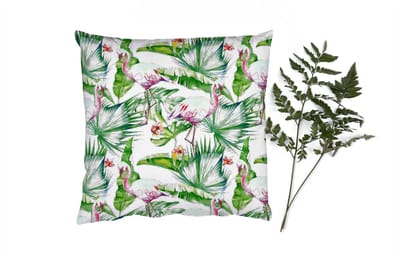 Sierkussens - Kussentjes Woonkamer - 40x40 cm - Bladeren - Flamingo - Bloemen - Jungle