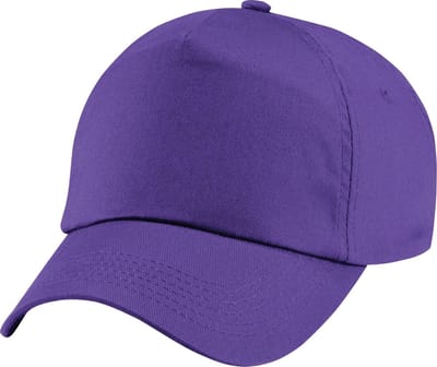 Beechfield Unisex Junior Junior 5 Panel Baseball Cap (Paars)