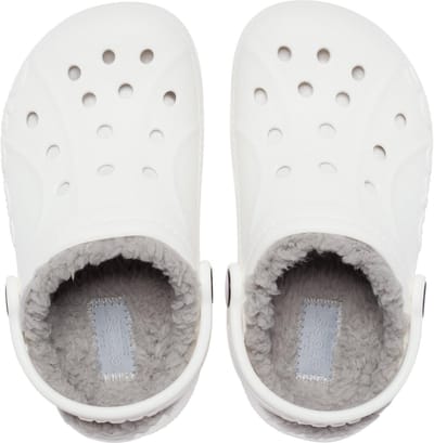 Crocs Baya Lined Clog Kids White/Light Grey Maat 30/31 US C13