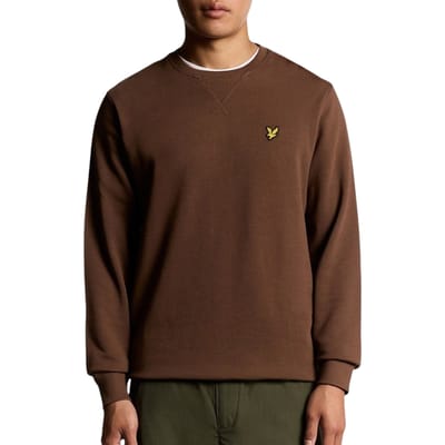 Lyle & Scott Sweat Crewneck Bruin - Maat S - Heren - Sweaters