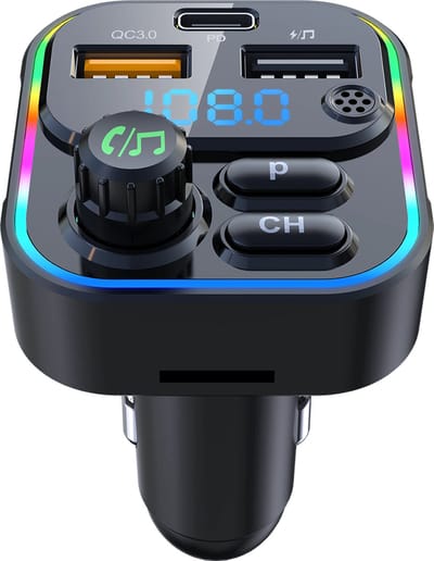 MiCarro - C17 FM Transmitter QC3.0+PD 20W - 2x USB - Autolader - CarKit - Autoradio - Bluetooth Transmitter