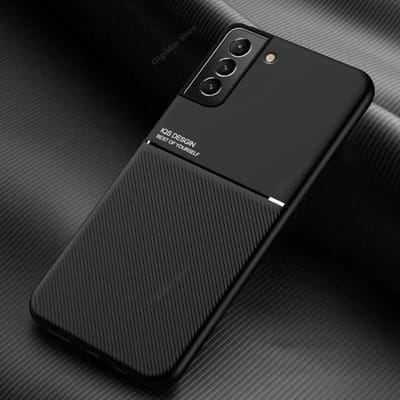 Coque Magnétique à Texture Cuir Pour Samsung Galaxy A53 A52S A52 5G A54 A33 A13 S23 S22 S24 Ultra Plus S21 S20 FE Housse Magnétique pour Voiture S23