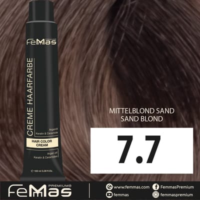 Femmas (7.7) - Haarverf - Medium Blond Zand - 100ml