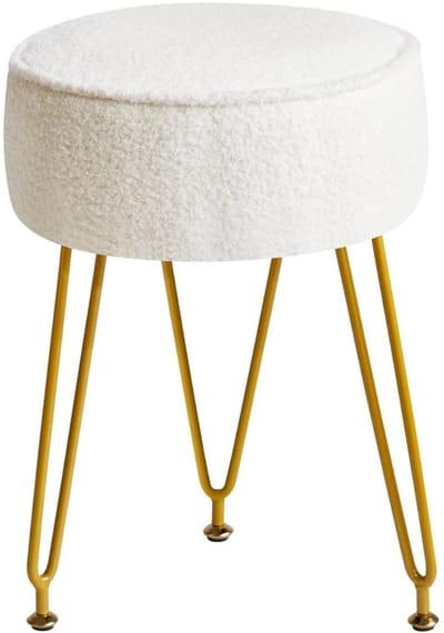 KAD® Kaptafel Stoel - Stoel - Kruk - Wit - 30cm x 30cm x 46cm