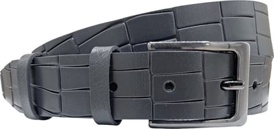 Arrigo Riem Heren - Riem Dames - 3 cm breed met crocoprint - zilveren gesp - 110 cm (Taille maat 90 cm)