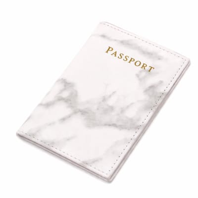 Luxe PU Leren Paspoorthoes I Paspoort Houder I Paspoort Cover I Paspoort Omslag I Paspoort Etui I Grijs